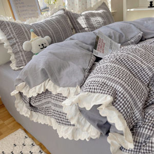 Summer Family Bedroom Princess Style Lace Bedding Set