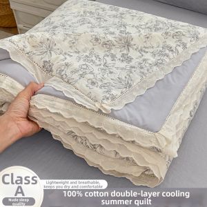 Kiss Dear | Double Layer Cotton Ice Cloth Summer Blanket