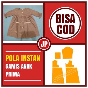 Pola Instan Gamis Anak Prima