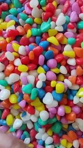 Nexlent 100g Colored Pebbles Stones Aquarium Decoration Artificial Stone Home Decor