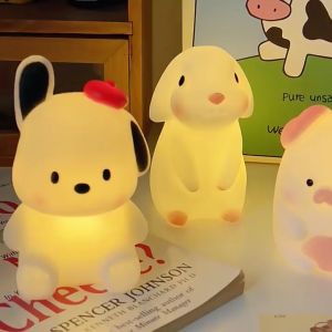 Dreamo Night Light Creative Cute Cartoon Puppy Light Small Table Lamp Student Bedroom Bedside Lamp Kawaii Decoration Night Light  可爱卡通小台灯
