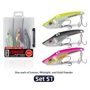 KINGDOM | Vib Lure Far-casting Triple Hook 3D Vibration Jigging Bait
