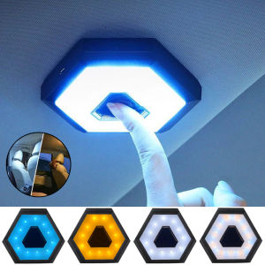 Wireless LED Lighting Light for Car Ceiling Reading Light for Trunk/Interior Rechargeable Touch Sensor Car Light Household Night Light