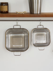 Large Capacity Stainless Steel 304 Kitchen Sink Strainer Drain Basket Hanging Style Filter Vegetable Washing Basket Home Use