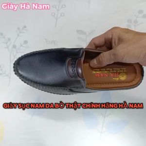 Giày Sục Nam SAMTA Da Bò Thật Cao Cấp GSB2075