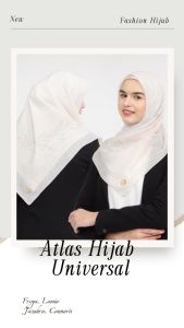 Atlas Hijab Universal Kerudung Segi Empat