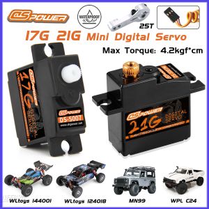 DSPOWER 17g 21g Servo Mini Digital Motor Waterproof for 1/18 1/16 Micro RC Car HYPER GO WLTOYS 144001 WPL MN Plane Boat Robot