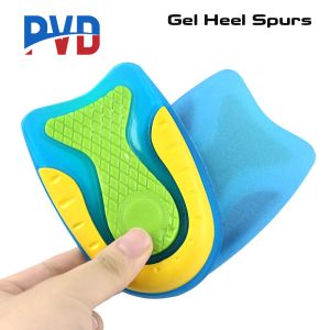 PVD 1Pair Silicone Gel Insoles Plantar Fasciitis Heel Protector Heel Spur Cushion Pad for Men Women