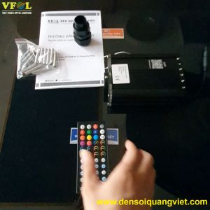 Nguồn LED sợi quang bluetooth kết hợp 2 đầu 18W RGBW lấp lánh và 12 cổng làm sao băng làm trần sao trang trí