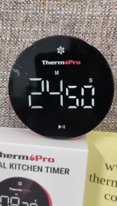 ThermoPro TM04 TempPro Digital Kitchen Timer — One-Touch Control 3.1" LED