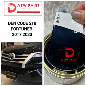 Màu đen 218 Toyota Fortuner 2017 2023 - Sơn ô tô lon 500g