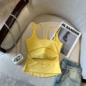 GUZILIAN | Korean Style Fashionable Spicy Girl Sleeveless Crop Top Slim Fit Versatile Base Layer Outerwear Summer New Womens Tank Top