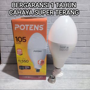 POTENS GLORY LAMPU LED BOWLING MODEL MERCURY 105W 105 WATT CAHAYA PUTIH BISA E27 DAN E40 BERGARANSI 1 TAHUN BAGUS BERKUALITAS LAMPU JALAN SNI