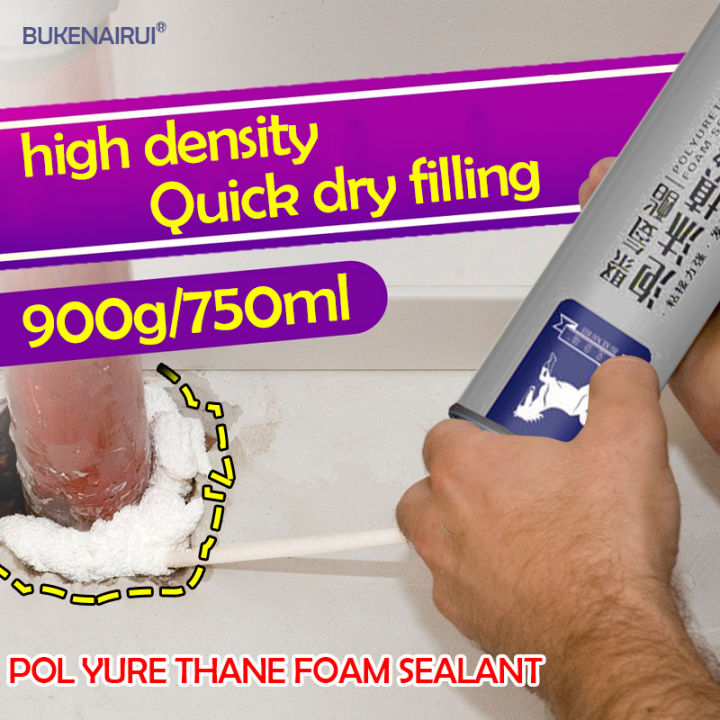 👌750ML👌 BUKENAIRUI Polyurethane Foam Waterproof Sealant PU Foam Spray