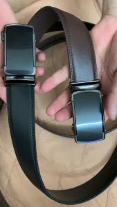 Thắt lưng Da Bò nam cao cấp  Dây nịt nam da bò nguyên tấm khóa tự động chắc chắn dễ sử dụng