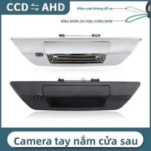 Camera Lùi CCD AHD Cho Toyota Hilux Revo 2015-2021 Lắp Đặt Tay Nắm Cửa Sau Màu Bạc/đen