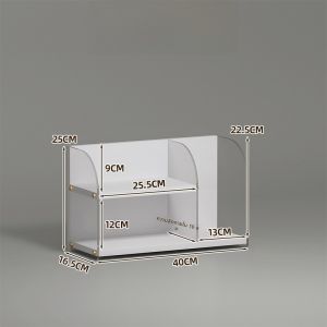 ตู้เสื้อผ้าครัว Acrylic Organizer สำหรับจัดระเบียบแก้วน้ำ ชั้นวางของ ตะกร้าใส่เครื่องปรุงรส แก้วน้ำยาสบู่ ชุดชา กาแฟ ของใช้ในครัวเรือน