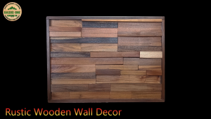 Wall Decor – Rustic  Wooden Wall Hanging for Home Interior | Genuine Mahogany and Acacia wood