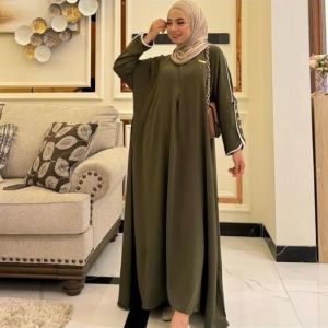 abaya dayli bahan kringkel ld 120 jumbo