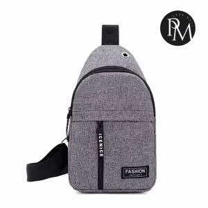 PM1988⚡พร้อมส่ง 💯กระเป๋าสะพายผู้ชาย จุของได้เยอะ ตกแต่งคาดลายสีแดงสลับ กระเป๋าผู้ชาย กระเป๋าสะพายข้างผู้ชายเท่ๆ