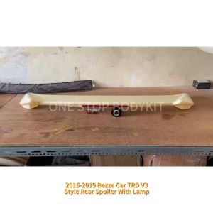 PERODUA BEZZA 2016-2019 TRD V3 STYLE REAR TRUNK SPOILER ABS SKIRT LIP BODYKIT
