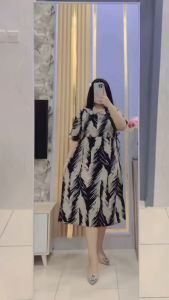 Daster Ibu Hamil Lengan Pendek Sleting Depan Busui Bahan Rayon Adem Nyaman Dipakai