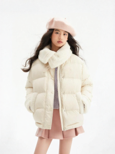 LOVESASAKIDS | Warm Childrens Down Jacket with 3D Protection and Color Blocking