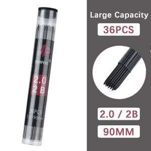 1Box Round Tube Packaging Mechanical Pencil Lead 2B 0.5 0.7 0.9 1.3 2.0mm Lead Drawing Writing Student Stationery Supply