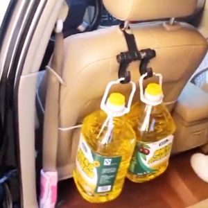 Universal Car Back Seat Plastic Dual Hook Hanger Car Hanger