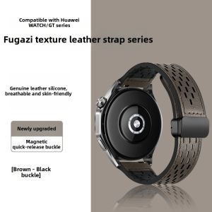 YOURSTAR | Magnetic Breathable Leather Watch Strap