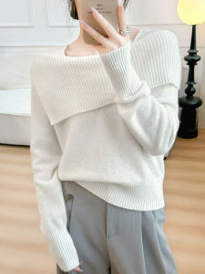 HUOLISI | Soft Knit Sweater Sweet Style Round Neck Stripe