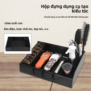 Khay Đựng Máy Cắt Tóc Chống Trượt Giá Đỡ Máy Tỉa Tóc Đa Năng Dụng Cụ Làm Tóc Với Hộp Đựng Đồ Dùng Cắt Tóc Tại Salon