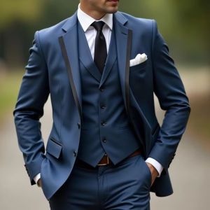 Luxury Wedding 3 Piece Vest Tuxedo Jacket Pant Men Event Custom Suit Masculine Blazer Male Suits