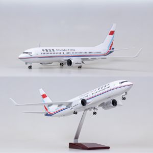 47cm Large Scale China Air Force B737 Airplane Model Kit with Stand And Wheel for Adult Aviation Souvenir Gift or Plane Toy