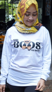 SLIT KAOS DISTRO LENGAN PANJANG WANITA  FOREVER BELI 4 GRATIS 1 ACAK