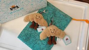Jellycat Croissant Pendant Plush Toy Doll Keychain Doll Girls Gifts