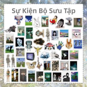 Bộ 50 Dreamcore Acid Đồ Họa Miếng Dán INS Thẩm Mỹ Nghệ Thuật Graffiti Chống Thấm Nước Cho Điện Thoại Đàn Guitar Laptop Vali - Đồ Chơi Trẻ Em