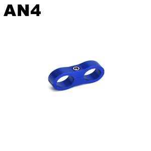 AN4 AN6 AN8 AN10 Braided Rubber Hose Line Clamp Aluminum Anodized Line Separator Divider Clamp Kit Multicolored