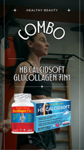 Combo Chắc Xương - Khoẻ Khớp (HB GLUCOLLAGEN 7 IN 1 - 30V + HB CALCIDSOFT - 30V)
