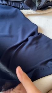 Vải Voan Cát Màu Xanh Đen Khổ 1m48 - Chất Mềm Rũ Mỏng Không Co Giãn - Làm Lót May Đồ Thiết Kế