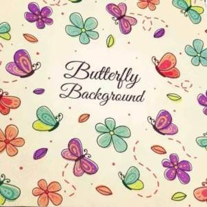 Party Napkin / Serviettes (Paper) - Colour Butterfly Print [NSP065]