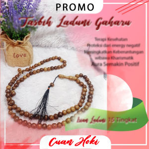 Cuan Hoki Tasbih Gaharu Karomah Laduni 99butir Original 8mm Bisa COD