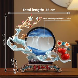Modern Simplicity Creative Wealth Attracting Sandglass Decorative Ornaments for Moving House Warm Home Gift Living Room TV Cabinet Wine Cabinet Decoration