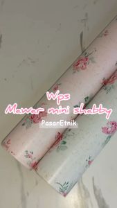 Wallpaper Dinding Motif Bunga Dekorasi Ruang Tamu Kamar Teras Cafe Bahan PVC Praktis Sudah Ada Lem Tinggal Tempel Ukuran Per Meter Lebar 45cm