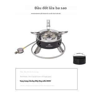 Mountainhiker | Bếp Cắm Trại Di Động Công Suất Cao 6800W 3/5 Lõi Chống Gió Sử Dụng Gas Đánh Lửa Điện Tử Chất Liệu Thép Không Gỉ Dùng Cho Nấu Ăn Ngoài Trời