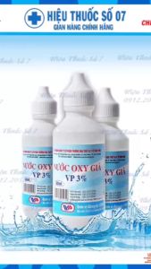 Combo 4 chai Oxy Già Vĩnh Phúc 3% chai 60ml dung dịch sát khuẩn