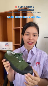 Giày vải bảo hộ thấp cổ màu xanh chất liệu vải dày dặn phù hợp đi rừng cắm trại du lịch