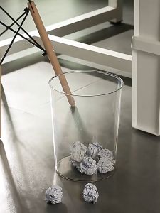 Thùng rác nhà bếp gia đình cỡ lớn thùng đựng đồ bằng acrylic trong suốt có thể dùng để đựng rác và đựng đồ lặt vặt