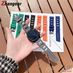 Zhangeer Dây đeo đồng hồ cao su silicon tháo nhanh 20mm 22mm dải băng thông dụng bền chống thấm nước cho Samsung/đồng hồ Huawei Đai thay thế bằng dụng cụ