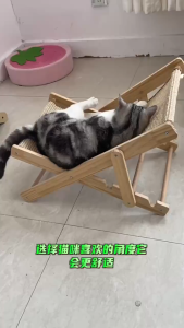 Adjustable Pet Cat Chair Sisal Bed Recliner Puppy Sleeping Nest Kitten Claw Anti-scratch Hammock Scratch Board